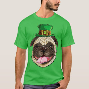 Camiseta Pug Leprechaun St Patricks Day Graciosos Regalos D