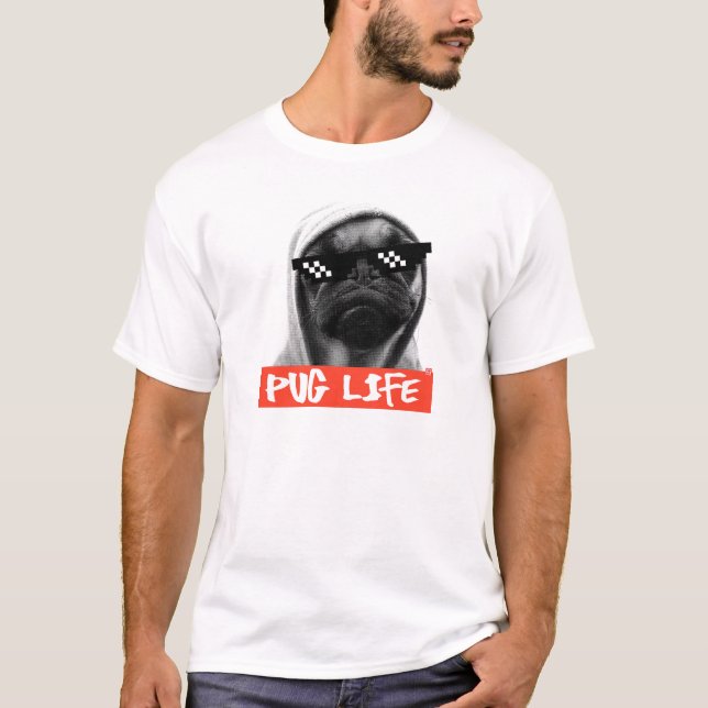 Camiseta Pug Life (Anverso)