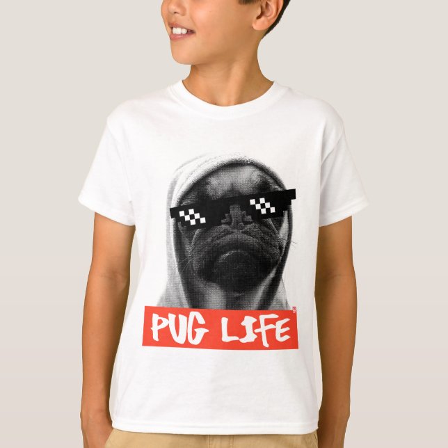 Camiseta Pug Life (Anverso)