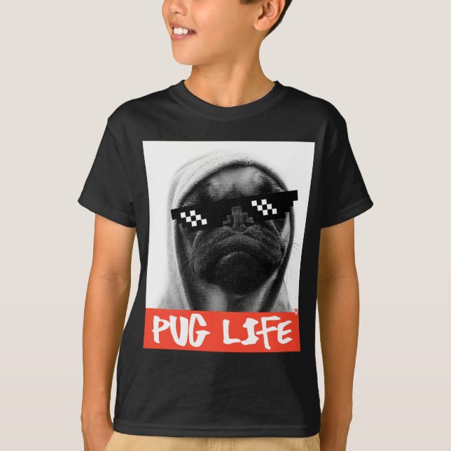 Camiseta Pug Life (Anverso)