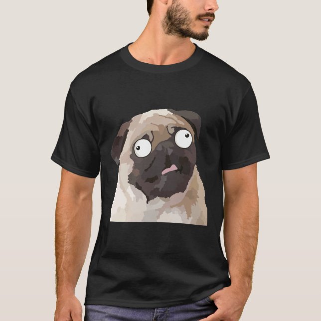 Camiseta Pug Loco Largo 143 (Anverso)