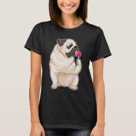 Camiseta Pug Lollipop