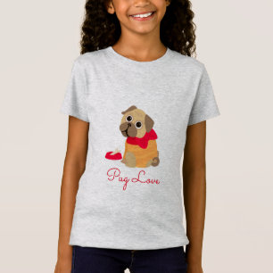 Camiseta Pug Love lindo perro de pug amante animal