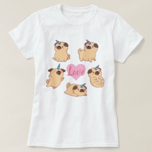 Camiseta Pug Love T-Shirt