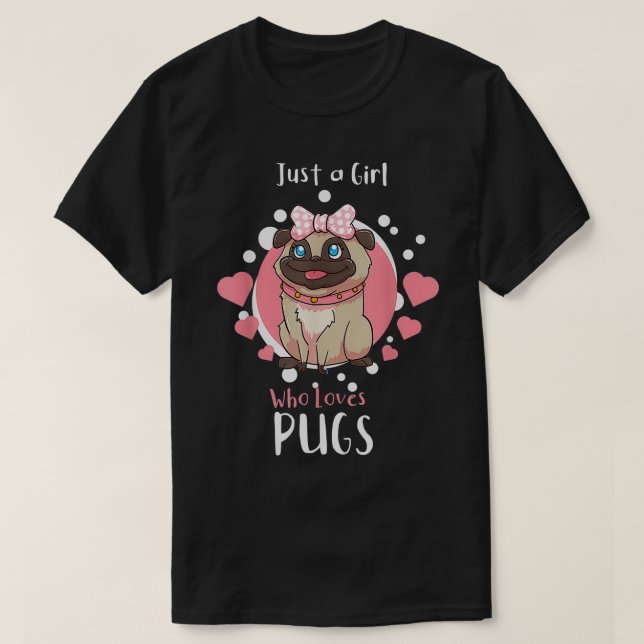 Camiseta Pug Lover  (Diseño del anverso)