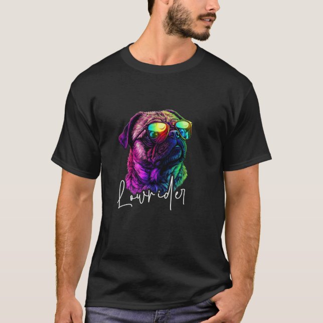 Camiseta Pug Lowrider (Anverso)