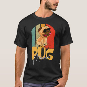 Camiseta Pug Mama Cute Perro Mamá Chicas Presentaciones 1