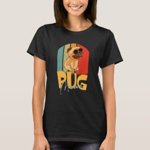Camiseta Pug Mama Cute Perro Mamá Chicas Presentaciones 1