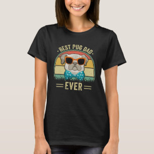 Camiseta Pug Mejor Papá Pug Por Perro Propietario De Pug