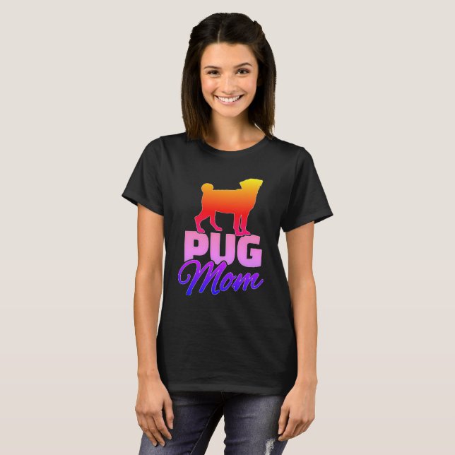 Camiseta Pug Mom (Anverso completo)