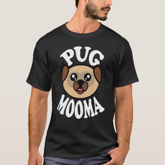 Camiseta Pug Mooma Adorable (Anverso)