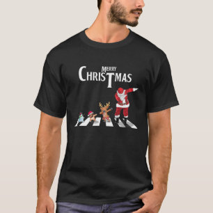 Camiseta Pug Navidades dabbing santa y reno Pugmas Xm
