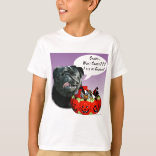 Camiseta Pug (negro) Halloween Candy