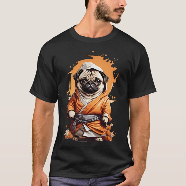 Camiseta Pug Ninja (Anverso)