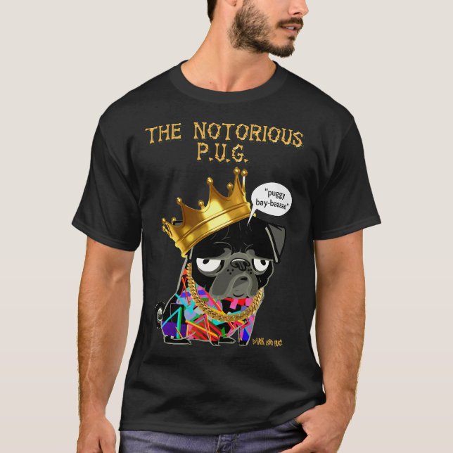 Camiseta pug notorio 218 (Anverso)