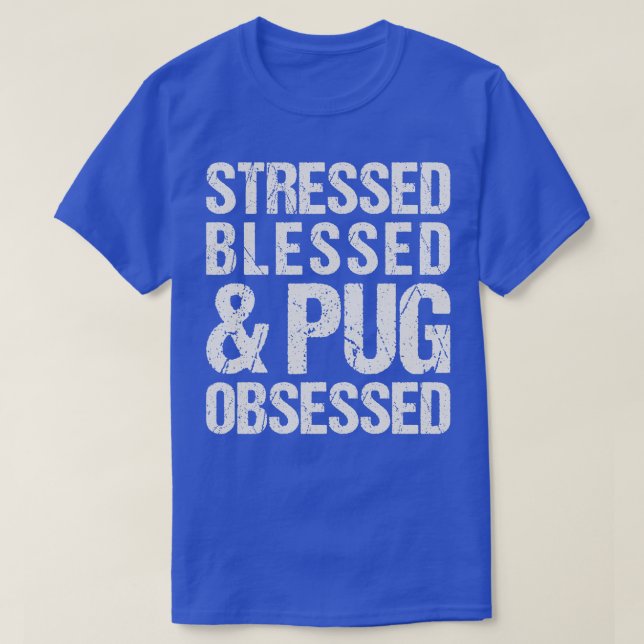 Camiseta Pug Obssed (Diseño del anverso)
