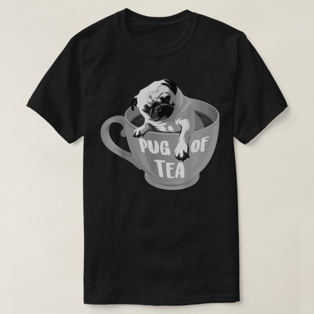 Camiseta Pug Of Tea  Cool Herbal Beverage Drinkers Funny An (Diseño del anverso)