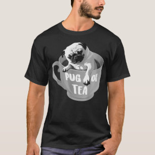 Camiseta Pug Of Tea  Cool Herbal Beverage Drinkers Funny An
