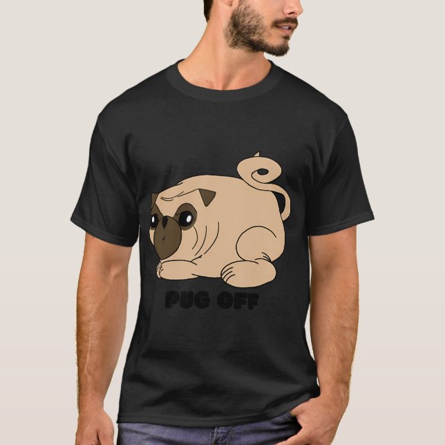 Camiseta Pug Off (Anverso)