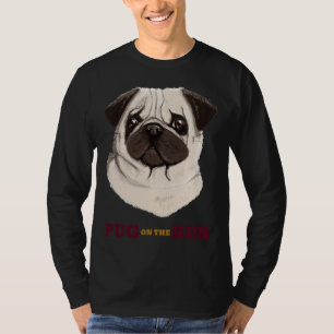 Camiseta Pug on the Run - Watercolor Pug Face Classic T-Shi