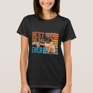 Camiseta Pug Papá Siempre Día del Padre Papá Pug Papa 
