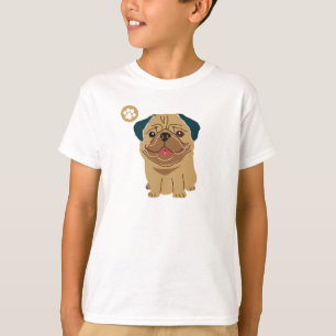 Camiseta Pug Paw