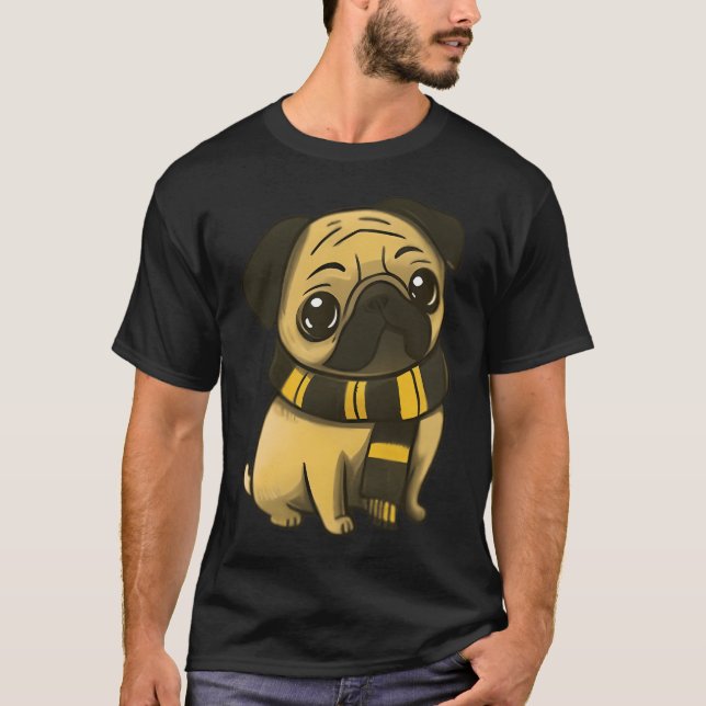 Camiseta Pug Perro Mágico Dibujos Animados (Anverso)