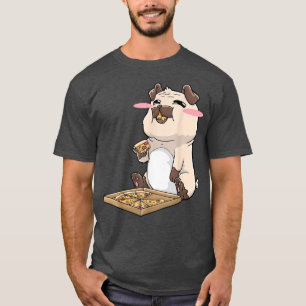 Camiseta Pug Pizza Anime Kawaii Cute Gift 26704841