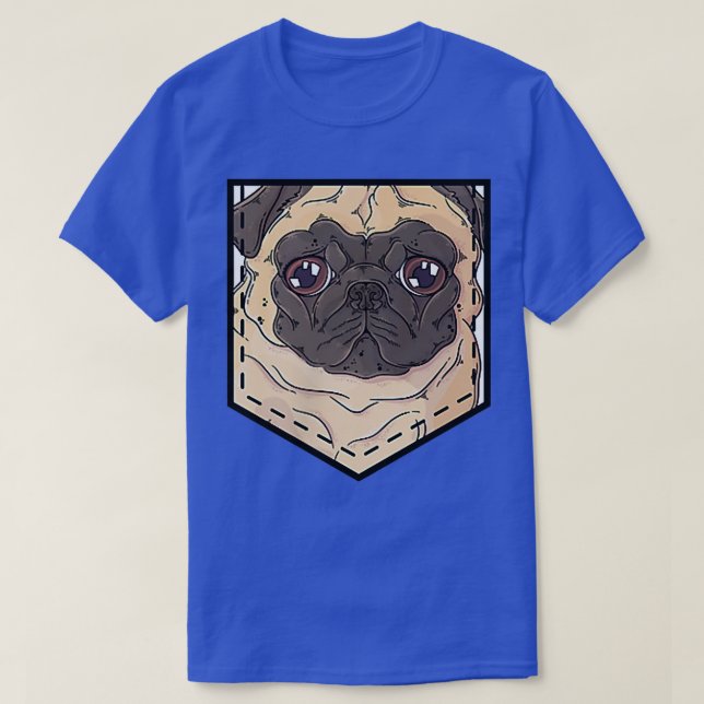 Camiseta Pug Pocket Lazy Halloween Costume de perro lindo c (Diseño del anverso)