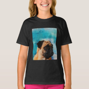 Camiseta Pug Portrait Cute Pug Face Pug Lover