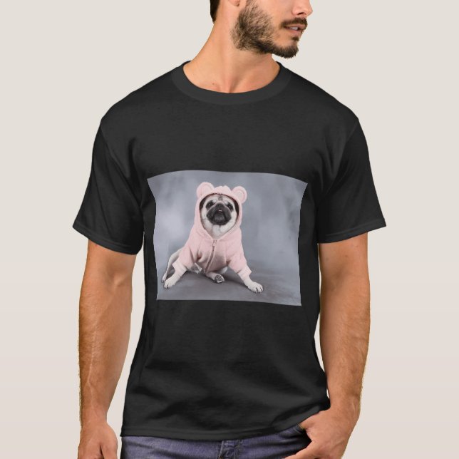 Camiseta Pug Poser (Anverso)