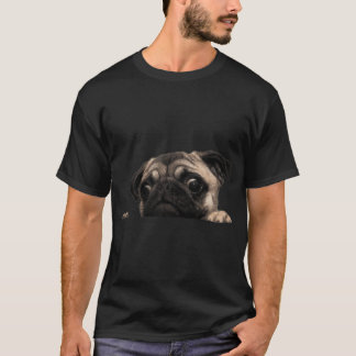 Camiseta Pug preocupado