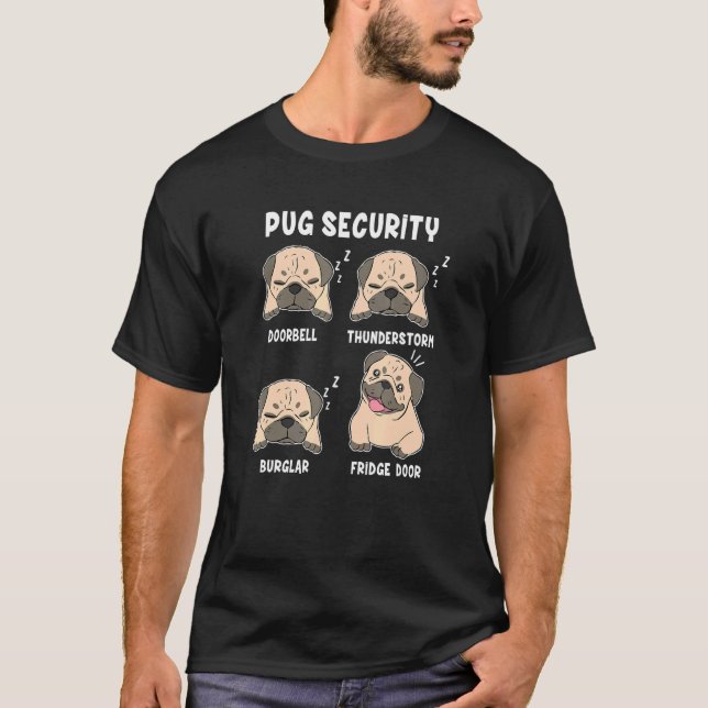 Camiseta Pug Pug Mom Pug Dad (Anverso)