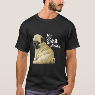 Camiseta Pug Regalos Espíritu Animal Pug Lover Gracioso Per