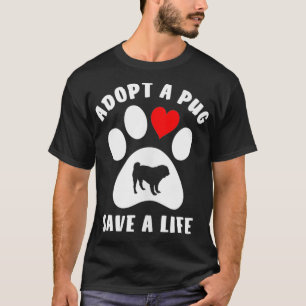 Camiseta Pug Rescue North Carolina Inc