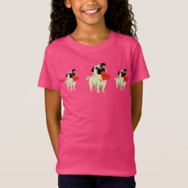 Camiseta Pug sé mi San Valentín