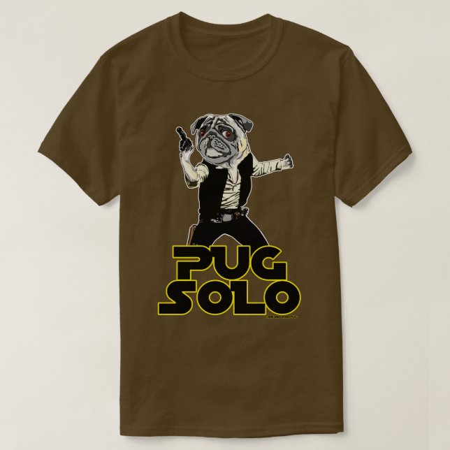 Camiseta Pug Solo 1 (Diseño del anverso)