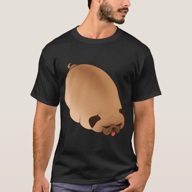 Camiseta Pug soñoliento (Anverso)