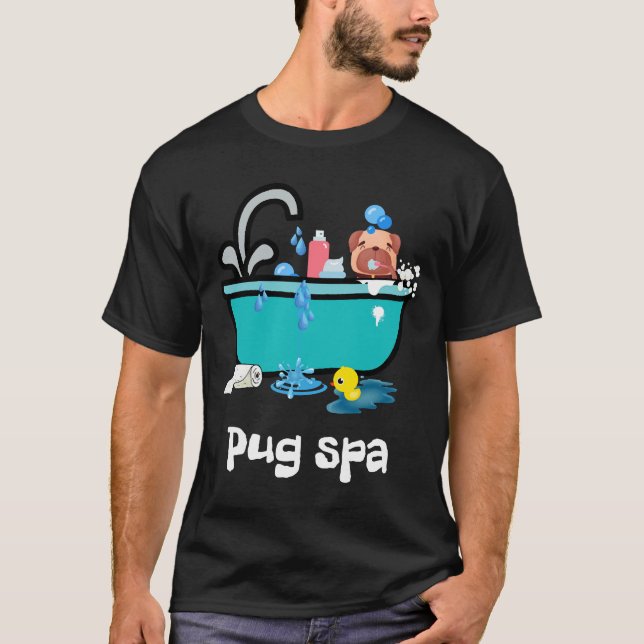 Camiseta Pug spa Clásico  526 (Anverso)