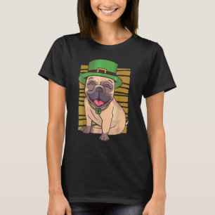 Camiseta Pug St Patricks Day Green Irish Saint Patrick Luck