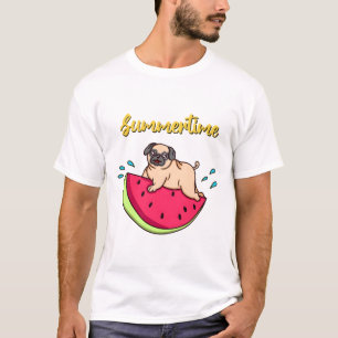 Camiseta Pug Summertime