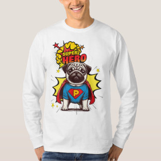 Camiseta Pug Super Hero