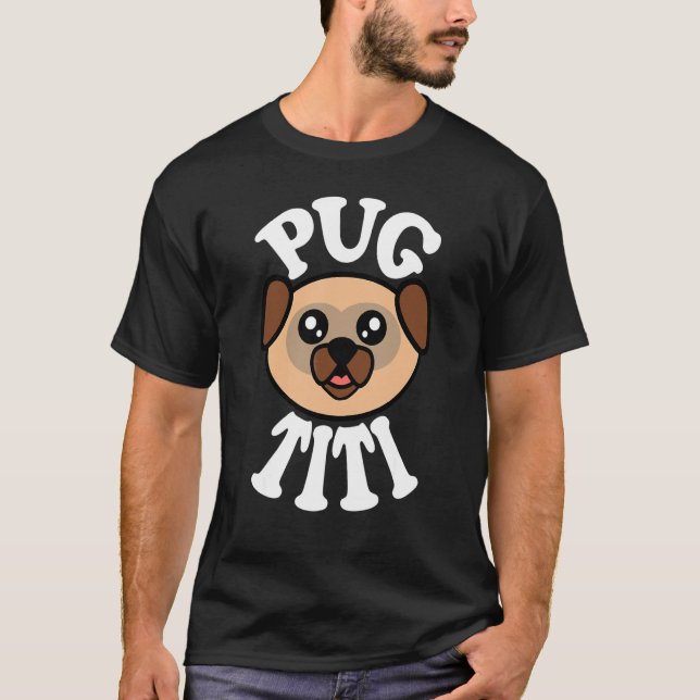 Camiseta Pug Titi Adorable (Anverso)