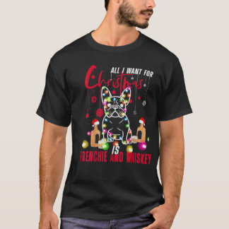 Camiseta Pug todo lo que quiero para los Navidades es Frenc