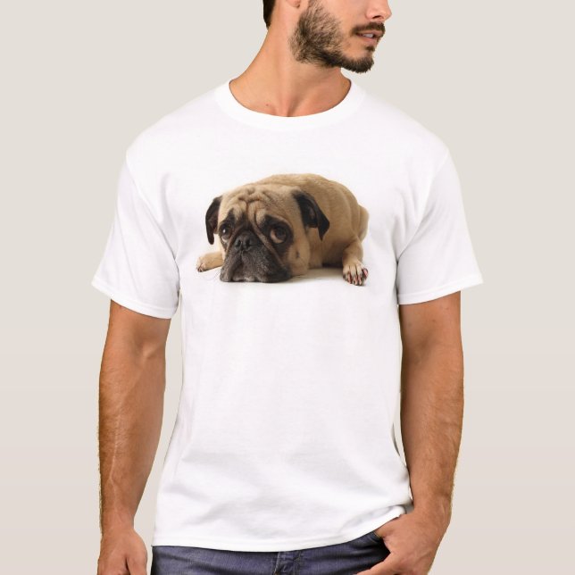 Camiseta Pug triste (Anverso)