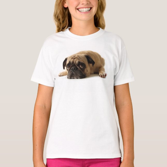 Camiseta Pug triste (Anverso)