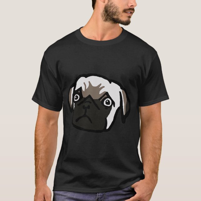 Camiseta Pug triste está triste (Anverso)