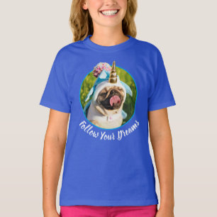 Camiseta Pug unicornio