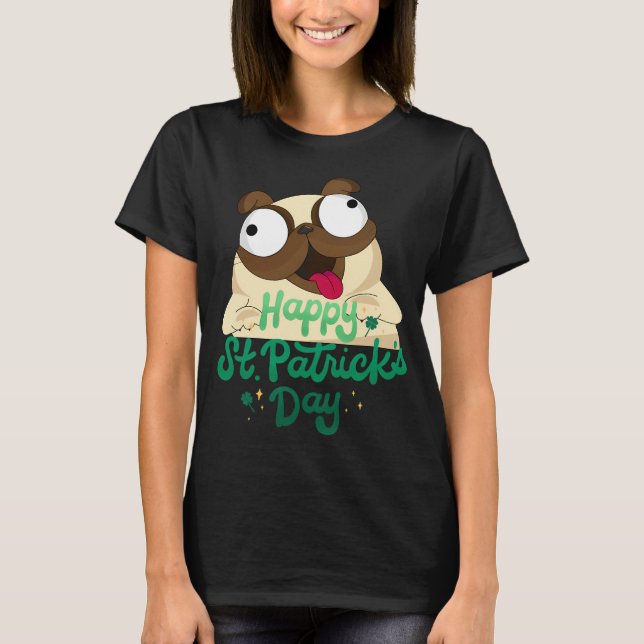 Camiseta Pug Unicornio Arcoíris (Anverso)