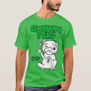 Camiseta Pug verde